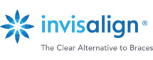 Invisalign logo with the slogan, "The Clear Alternative to Braces."