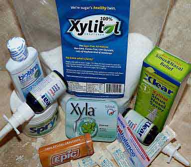 Photo of examples of xylitol products.