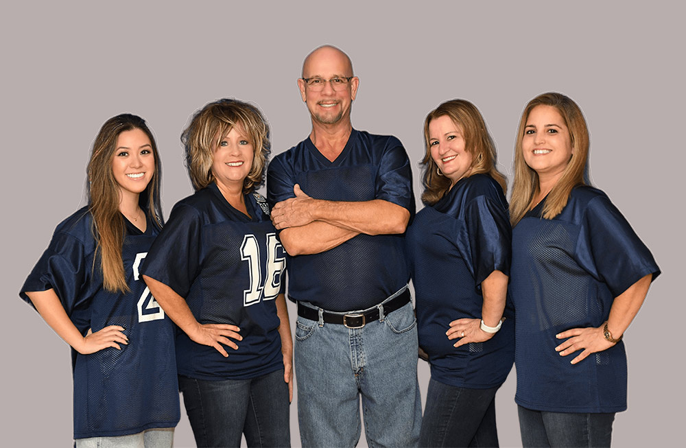A photo of the support team at Park Family and Cosmetic Dentistry
